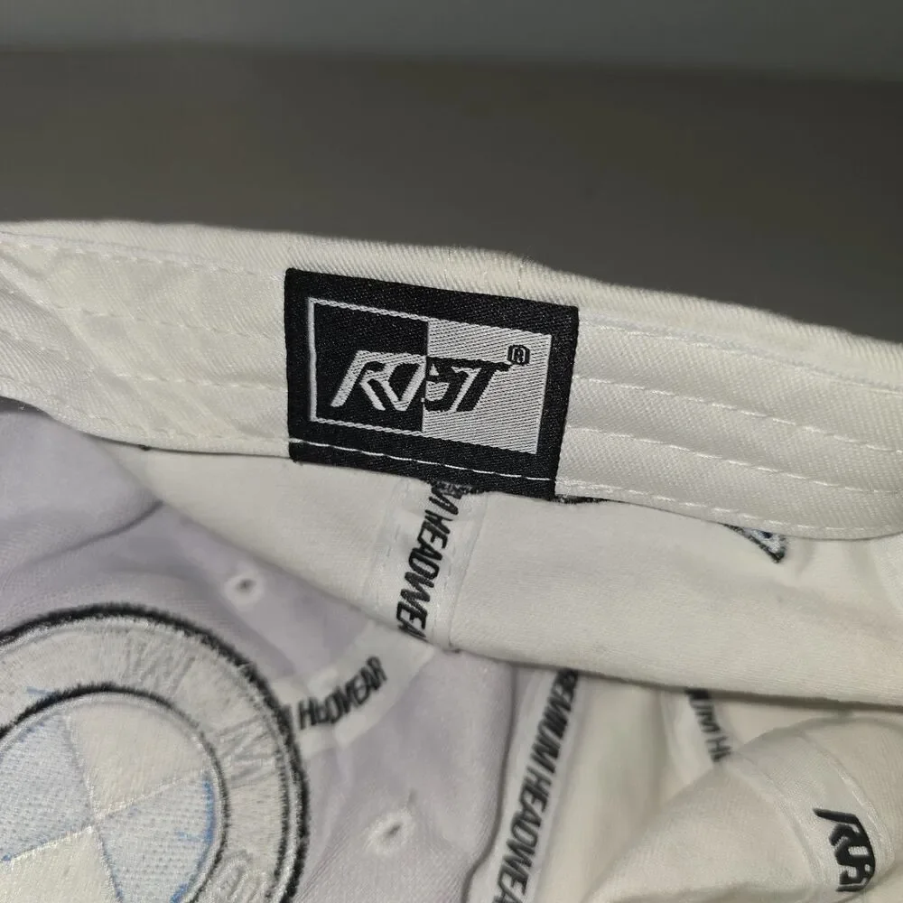 BMW White Hat With Large Logo BMW Adjustable